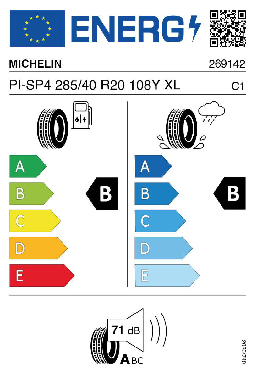 Michelin Pilot Sport 4s | 285/40 R20 (108Y) XL