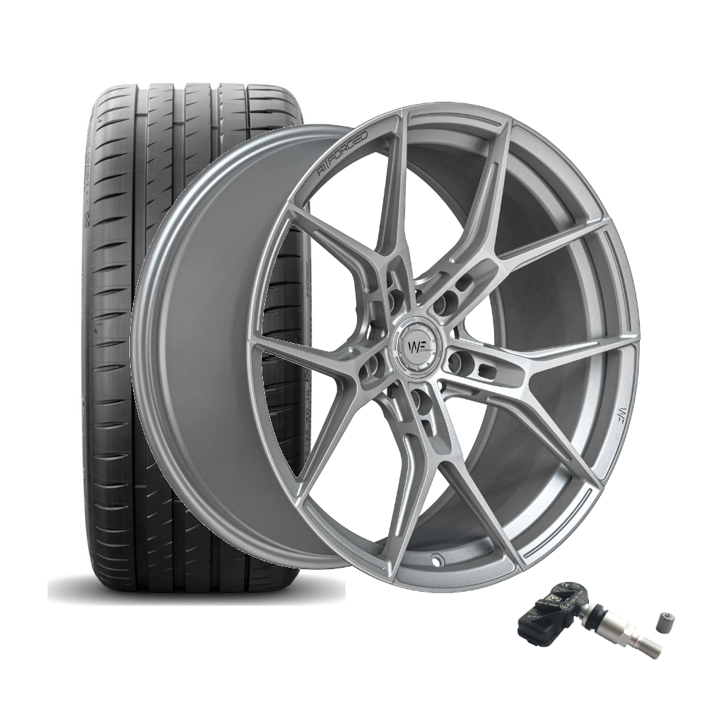 SET | WF R.1-FG FROZEN SILVER 19" | MICHELIN | AUDI RS3 (8Y/GY)