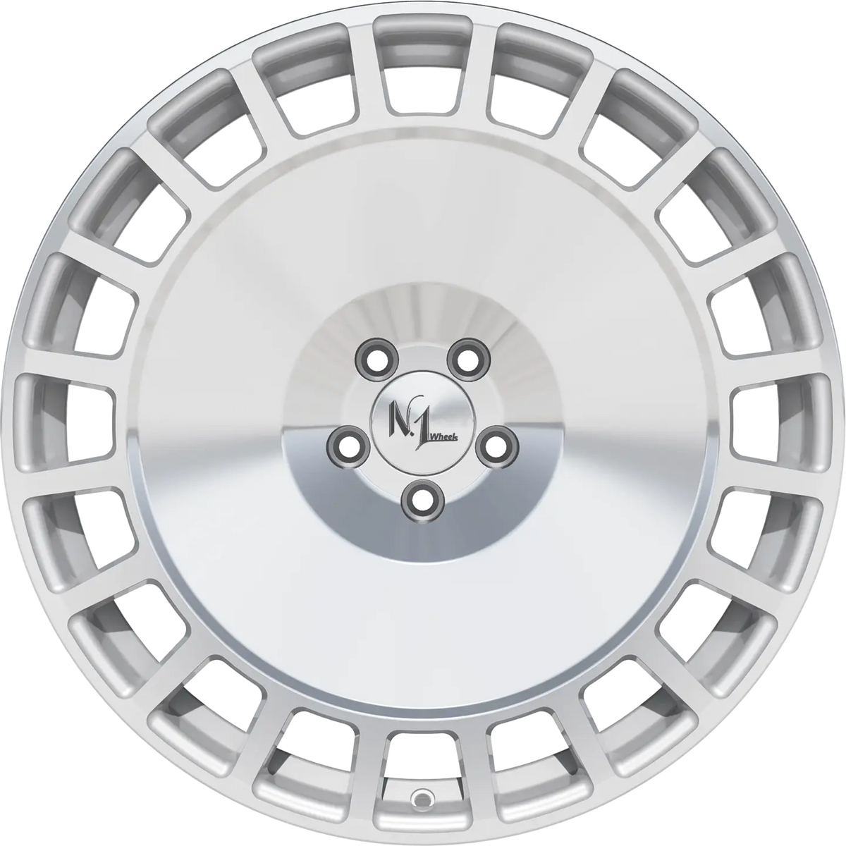 N1 Wheels Plate One PL1 Hyper Silver Polished Surface Felge – Ansicht 2