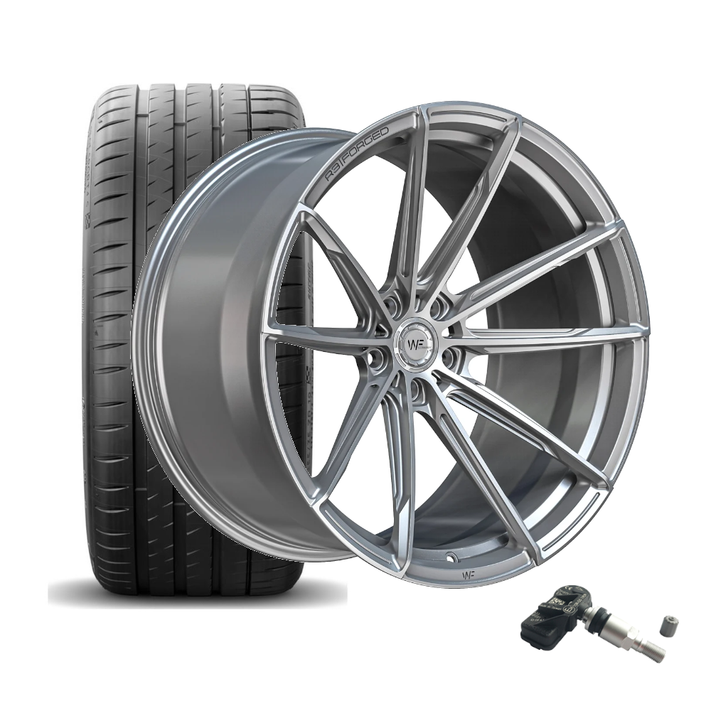 SET | WF R.3-FG FROZEN SILVER 19" | MICHELIN | AUDI RS3 (8Y/GY)