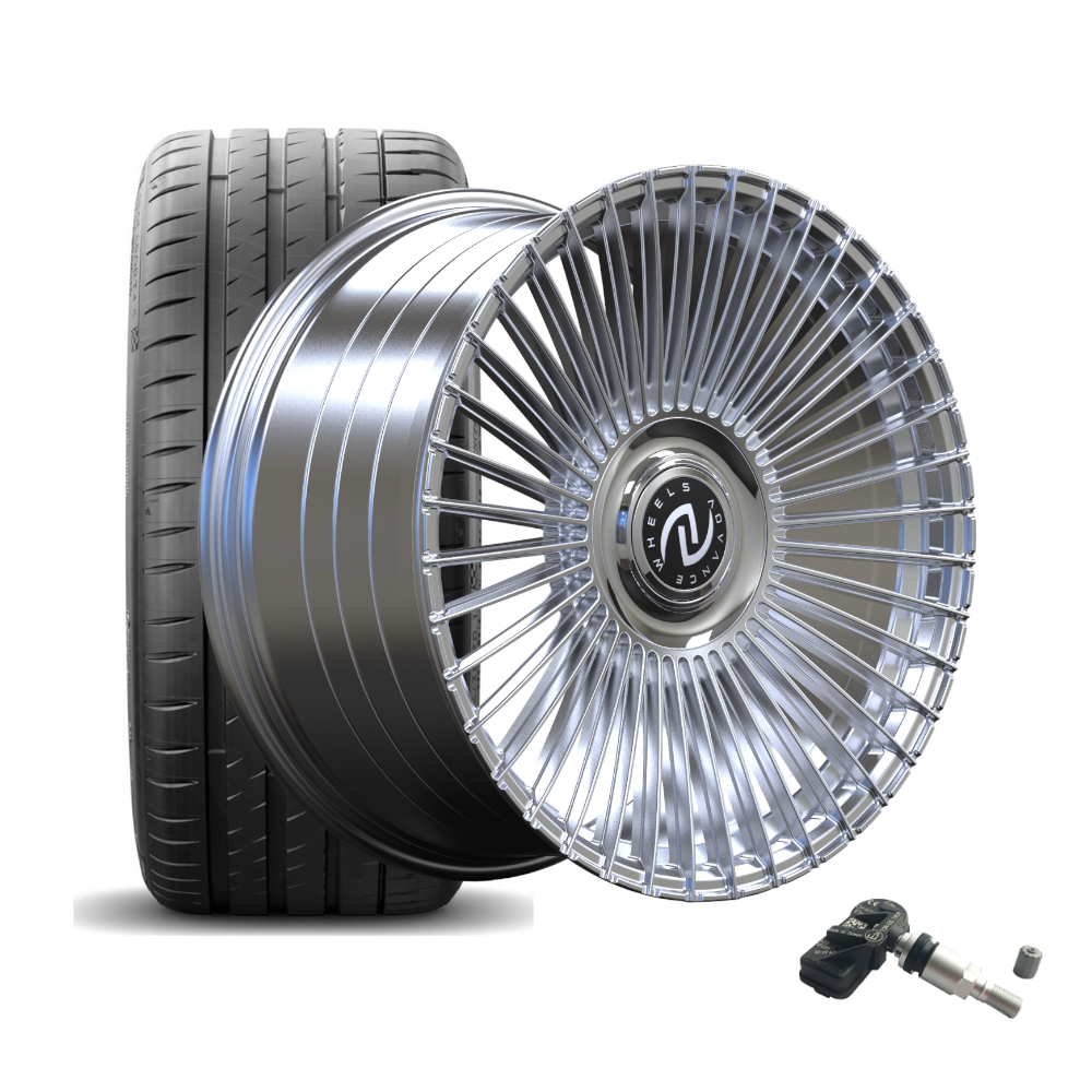 SET | ADVANCE AV5.0 CHROME 21" | HANKOOK + RDKS | BMW 7er (G11/G12)