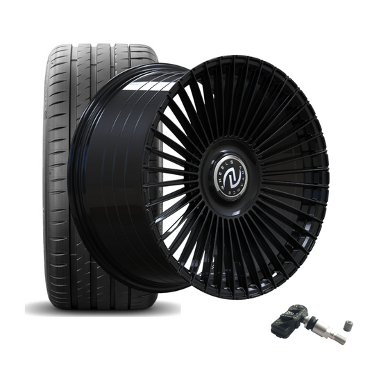 SET | ADVANCE AV5.0 HIGHGLOSS BLACK 22" | FALKEN + RDKS | BMW 7er (G11/G12)
