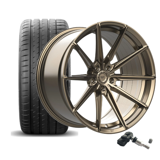 SET | WF CF.3-FF SATIN BRONZE 20" | HANKOOK + RDKS | BMW 3er/4er (G2X)