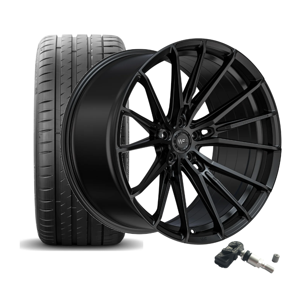 SET | WF CF.4-FF DEEP BLACK 20" | MICHELIN+ RDKS | BMW M2/M3/M4 (G8X)