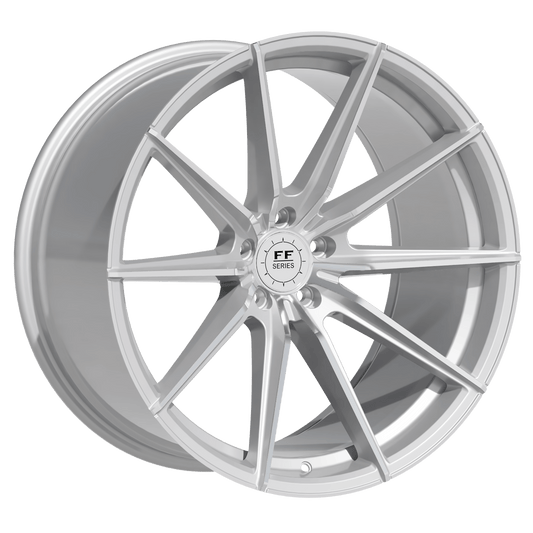 Elegance E1 FL Heavy Deep Concave | 21x11 ET18 5x112 | Hyper Silver Polished Surface