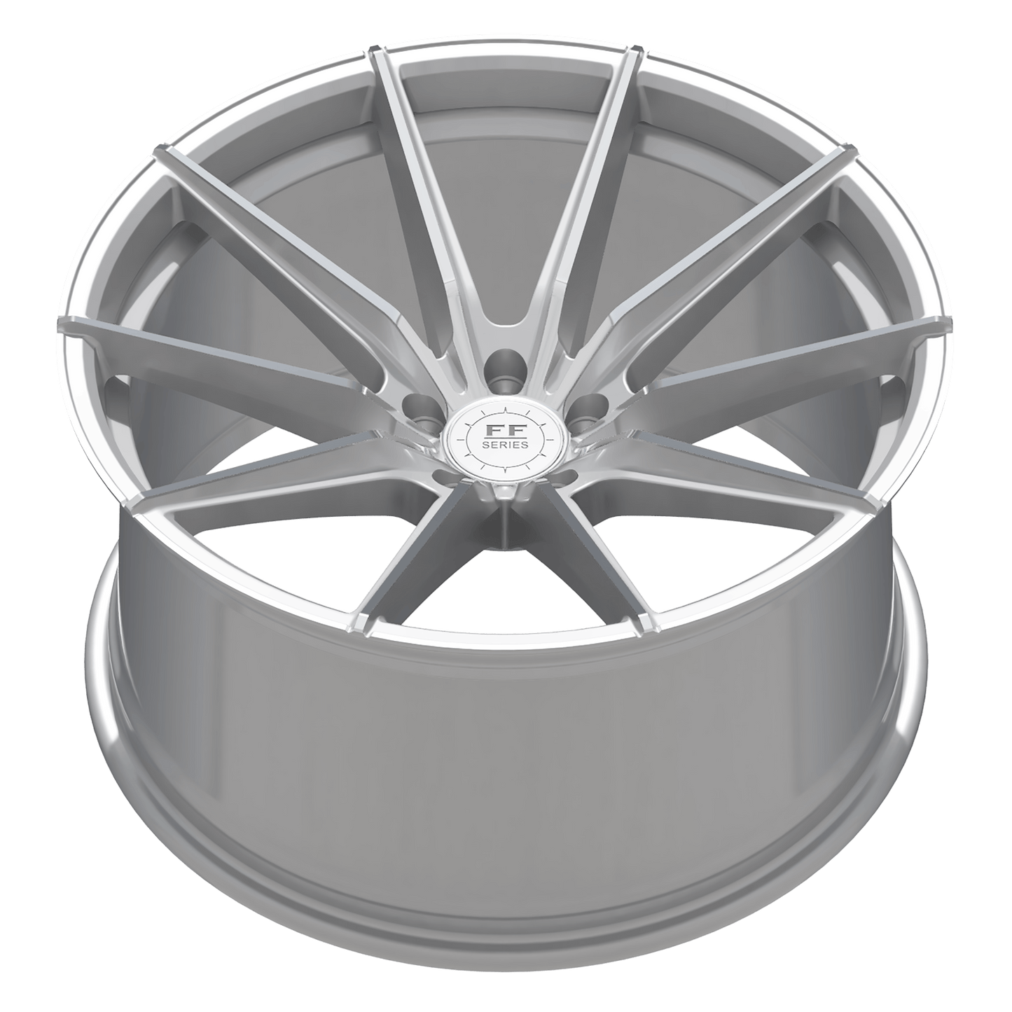 Elegance E1 FL Heavy Deep Concave | 21x11 ET18 5x112 | Hyper Silver Polished Surface