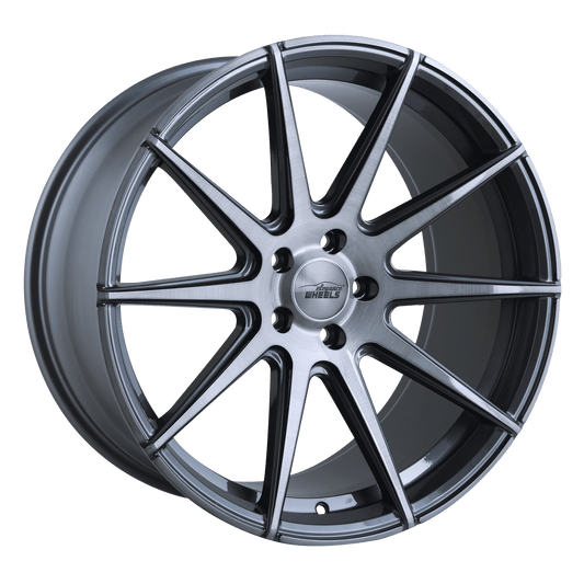 Elegance E1 FF Concave | 20x9 ET28 5x112 | Titanium Brushed
