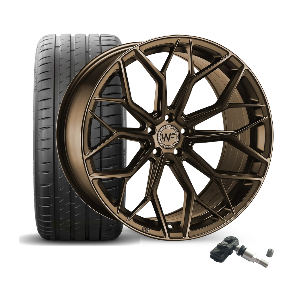 SET | WF HE.1-FF SATIN BRONZE 21" | HANKOOK | AUDI A6/A7 (C7)
