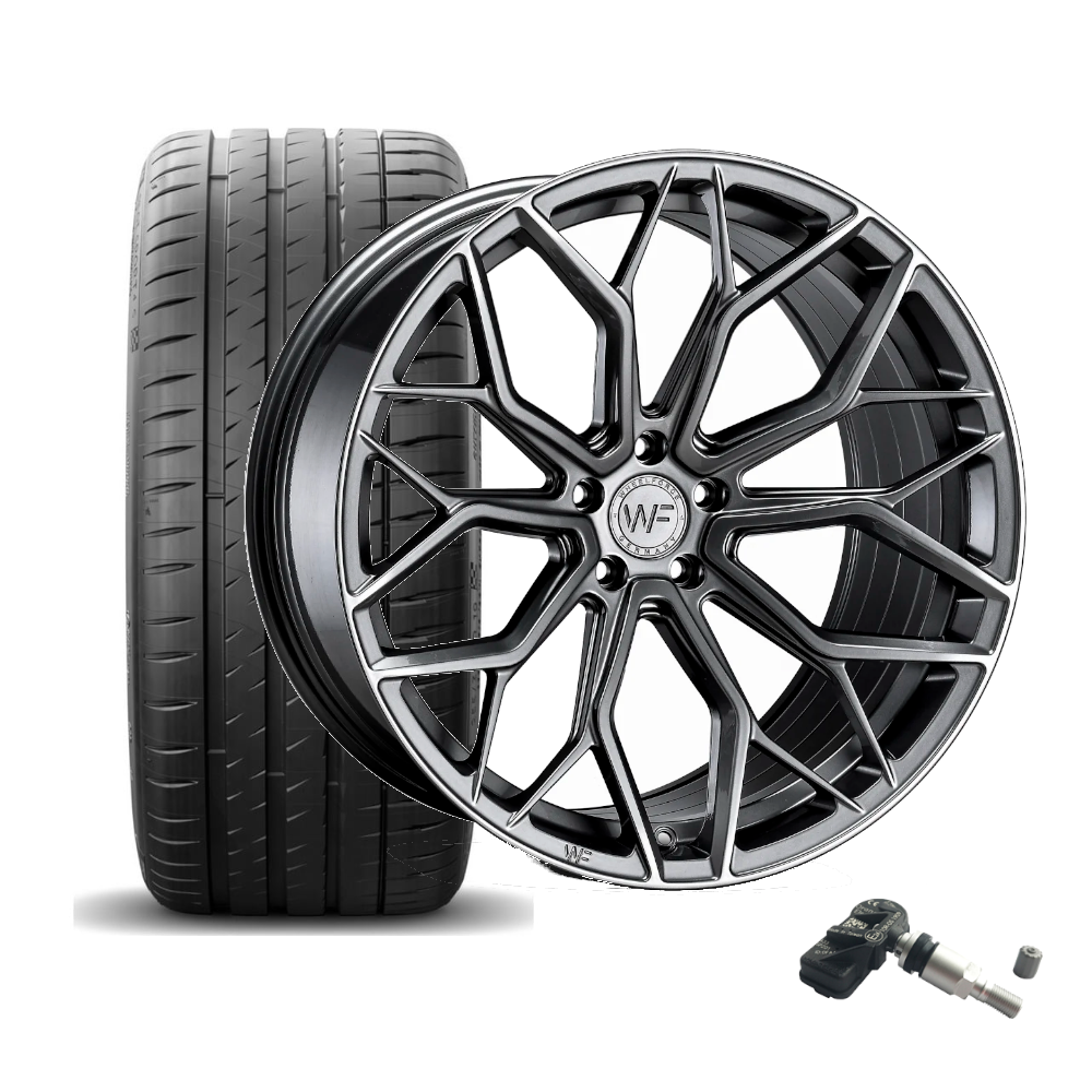 SET | WF HE.1-FF GLOSS STEEL 21" | HANKOOK | AUDI A6/A7 (C7)