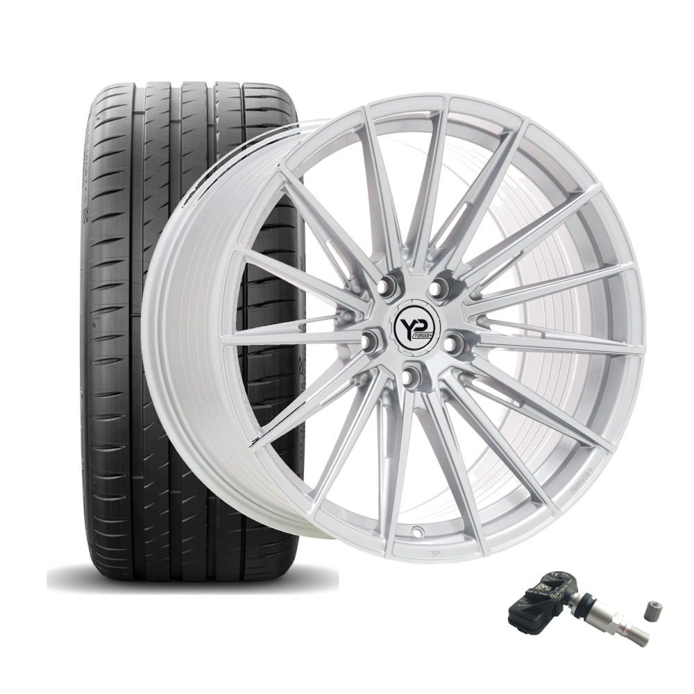 SET | YP Forged+ 1  SILBER 20" | CONTINENTAL + RDKS | MB CLS/CLS63 (W218)