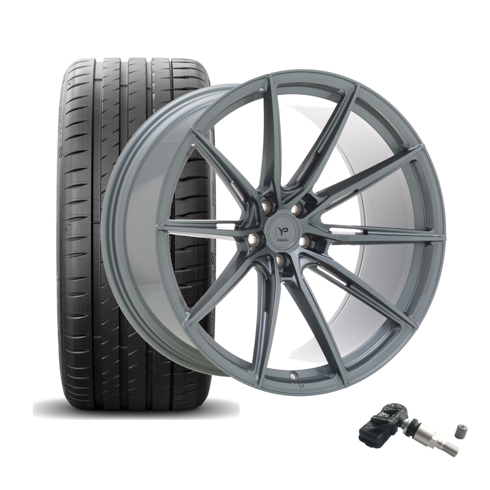 SET | YP Forged+ 2 GUNMETAL 20" | CONTINENTAL + RDKS | MB E63/E63s (W213)