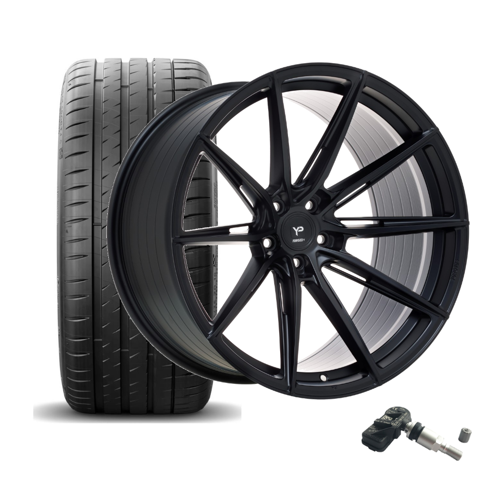 SET | YP Forged+ 2 MATT SCHWARZ 20" | CONTINENTAL + RDKS | MB E63/E63s (W213)