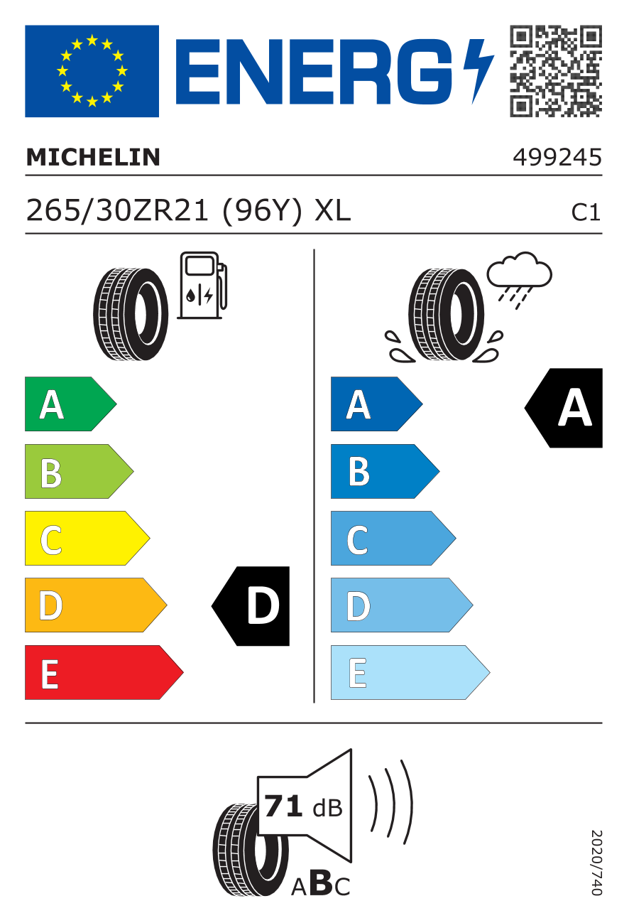 Michelin Pilot Sport 4s | 265/30 R21 (96Y) XL