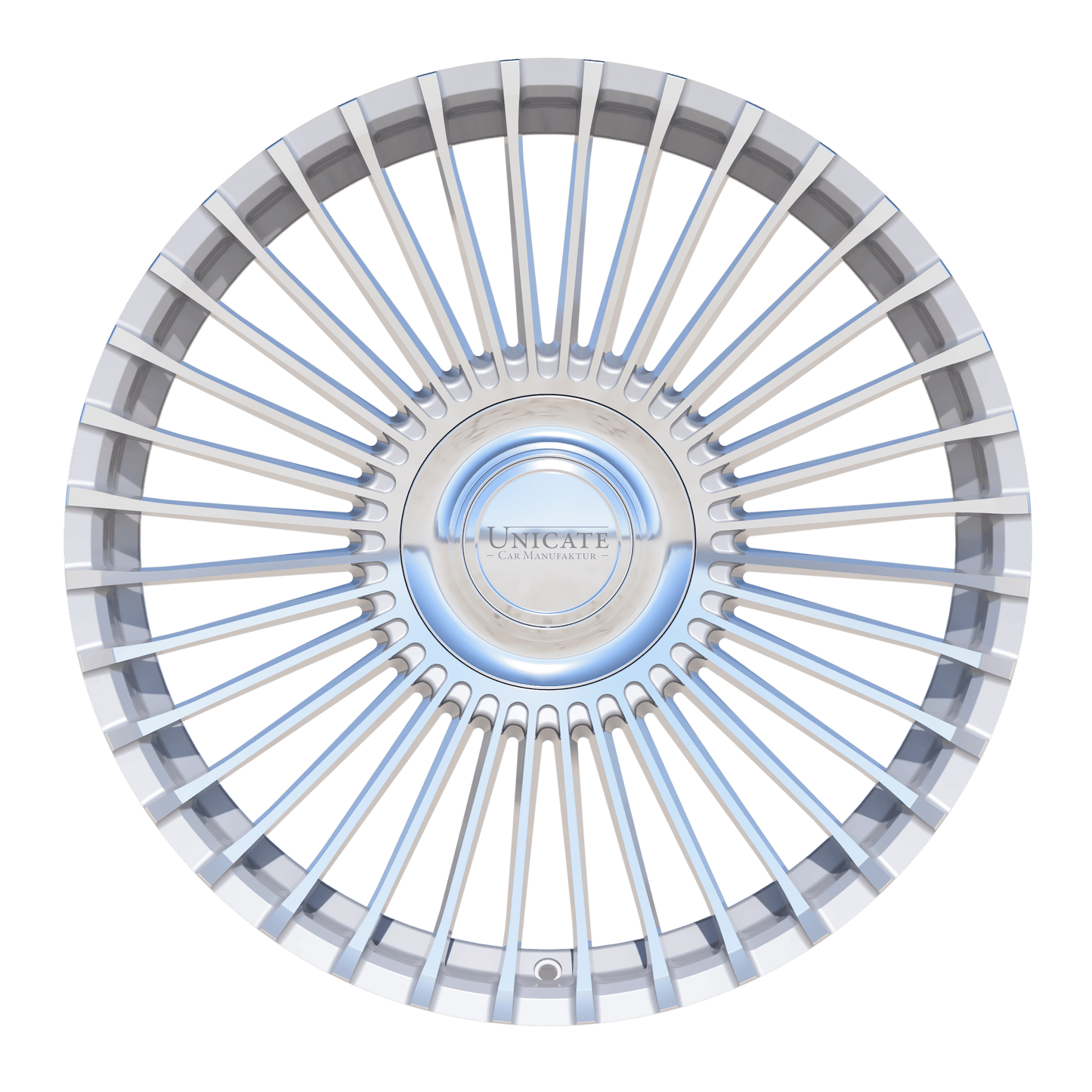 Unicate Multispoke36 | 21" | Hyper Silver Front Polished