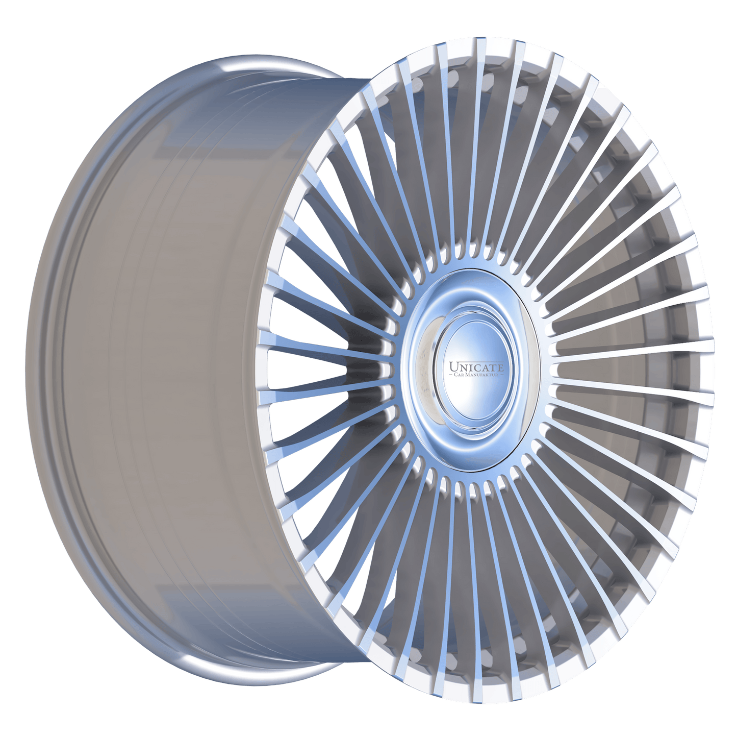 Unicate Multispoke36 | 21" | Hyper Silver Front Polished