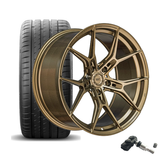 SET | WF R.1-FG SATIN BRONZE 19" | FALKEN + RDKS | AUDI RS3 (8V)
