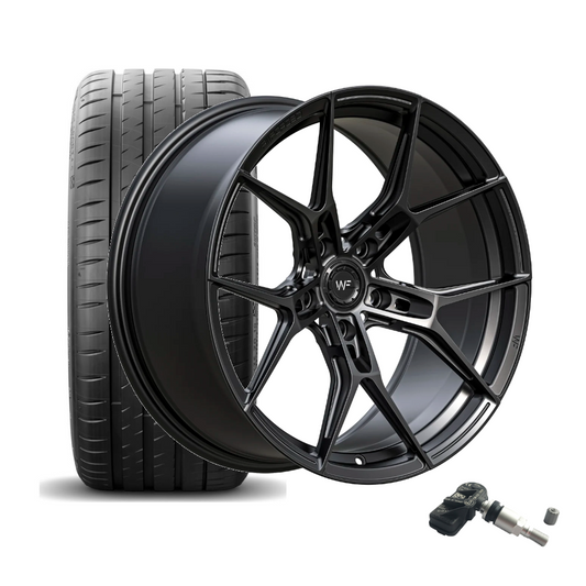 SET | WF R.1-FG DEEP BLACK 19" | FALKEN + RDKS | AUDI RS3 (8V)