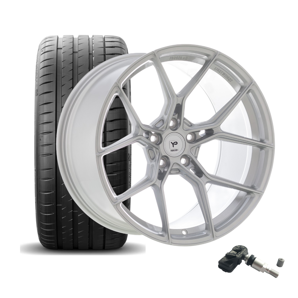 SET | YP Forged+R RS1 SILBER 20" | MICHELIN+ RDKS | BMW M3/M4 (F80-F83)