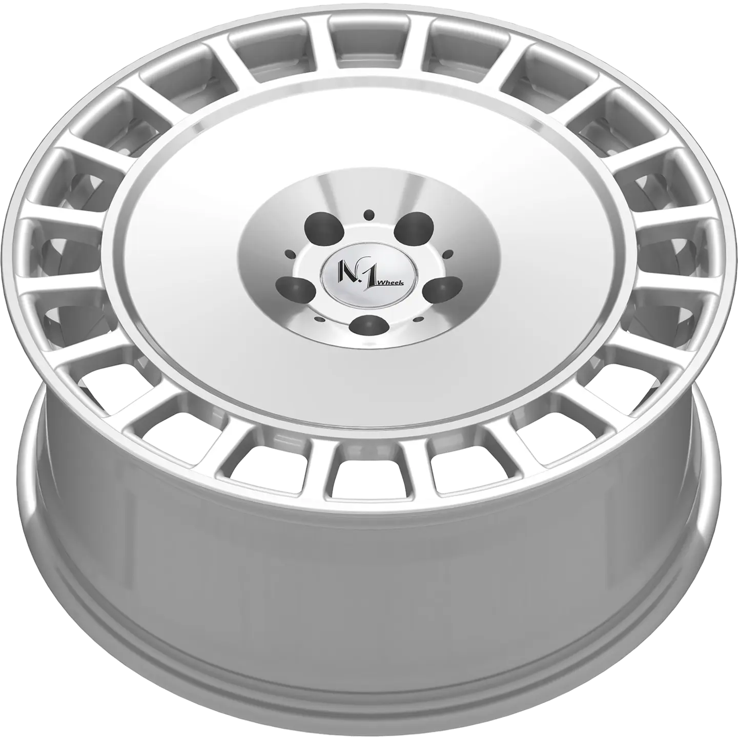 N1 Wheels Plate One PL1 | 22" | Hyper Silver Brushed Surface