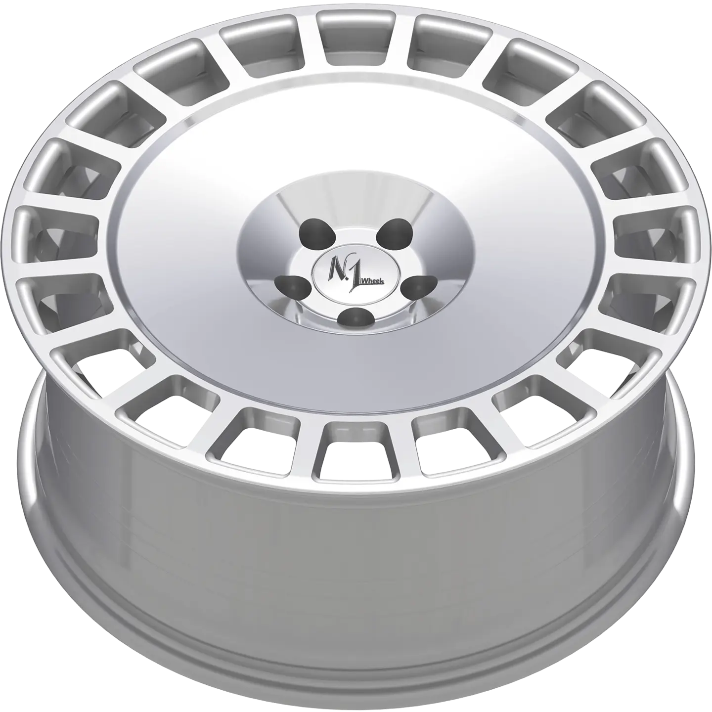 N1 Wheels Plate One PL1 | 22" | Hyper Silver Polished Surface