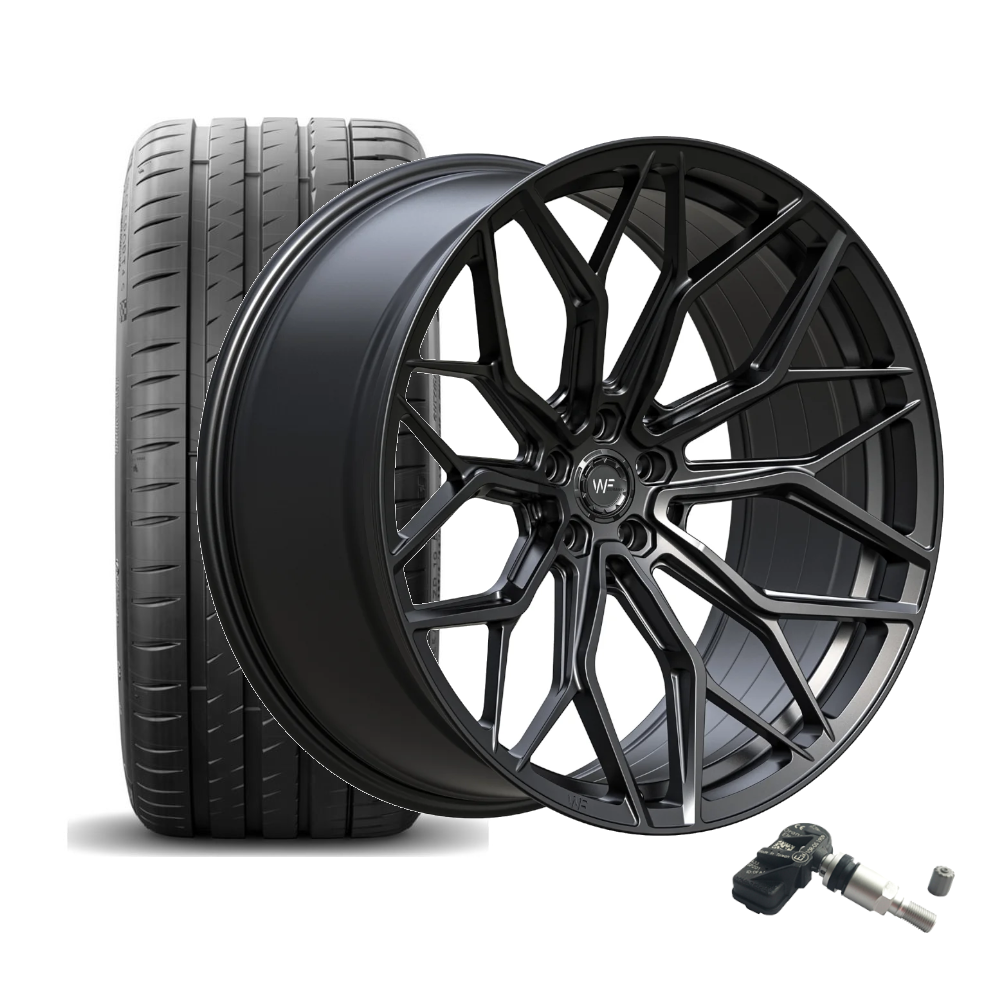 SET | WF X.HE-FF DEEP BLACK 23" | CONTINENTAL + RDKS | AUDI RS6/RS7 (C8/F2)