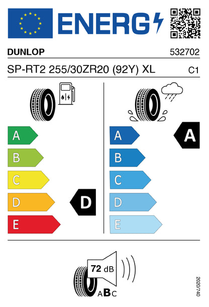 Dunlop SP Sport Maxx-RT | 255/30 R20 (92Y) XL