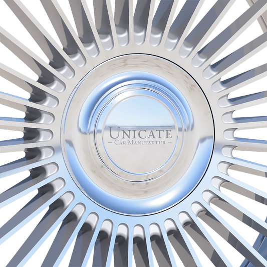 Unicate Wheels | Floating Cap | Polished Silver