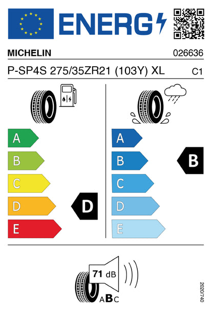 Michelin Pilot Sport 4s | 275/35 R21 (103Y) XL - (MO1 A)