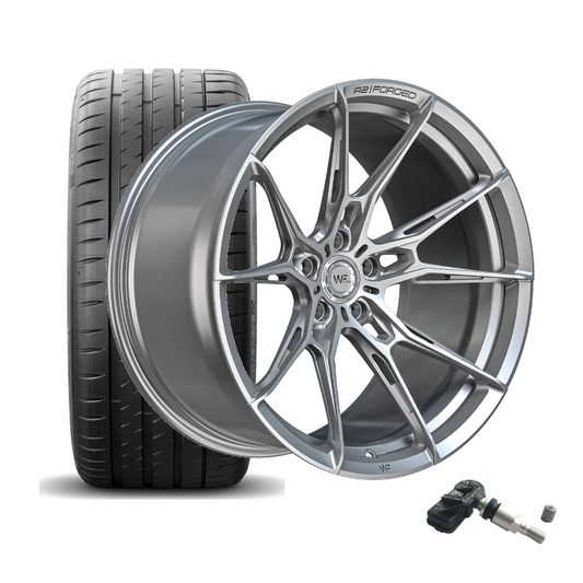 SET | WF R.2-FG FROZEN SILVER 21" | MICHELIN+ RDKS | BMW M5/M8 (F90,F91,F92)
